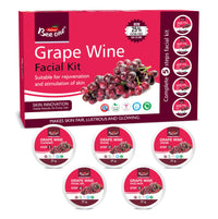 Bee One Grape Wine Facial Kit 125g | All Skin Types Skin For Women Prevents from Anti Aging Glowing Skin