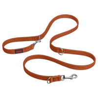 HALTI Training Leash - Multifunctional Double-Ended Dog Leash, Ideal for Anti-Pulling Dog Training. Lightweight & Durable. Suitable for Medium to Large Dogs & Puppies (Size Large, Burnt Orange, 2m)