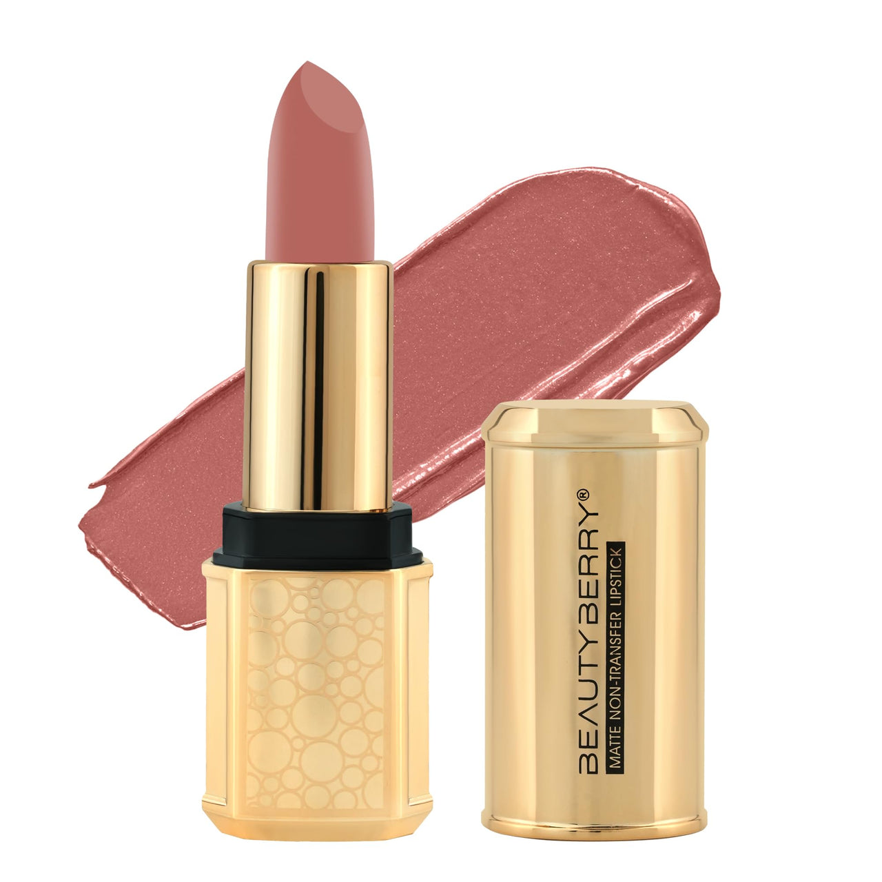 Beauty Berry Bold Babe Non-Transfer Matte Lipstick | Highly Pigmented, Lightweight, Smudge Proof & Waterproof Lipstick | Single Swipe Application, Long Lasting Lipstick for Women (Reach High)