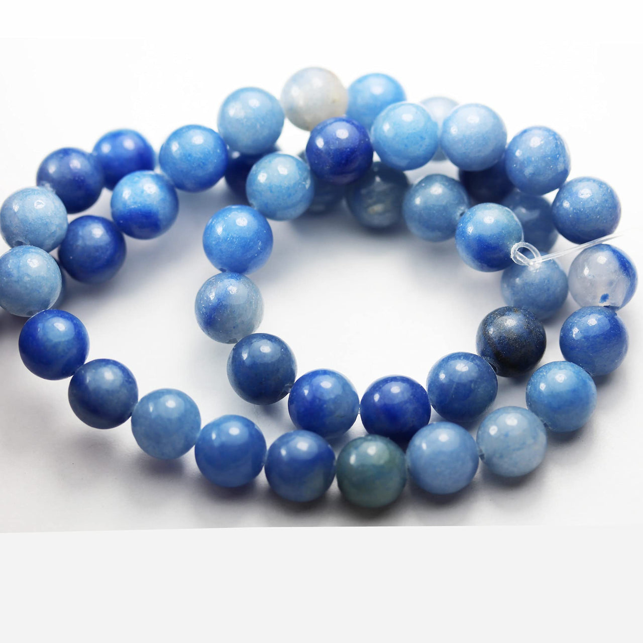 Crystal Beads for Making Jewelry Energy Healing Crystals Jewelry Chakra Crystal Jewerly Beading Supplies Blue Aventurine 6mm 15.5inch About 58-60 Beads