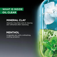 Garnier Men Oil Clear Clay D-Tox Deep Cleansing Icy Face Wash, 100gm