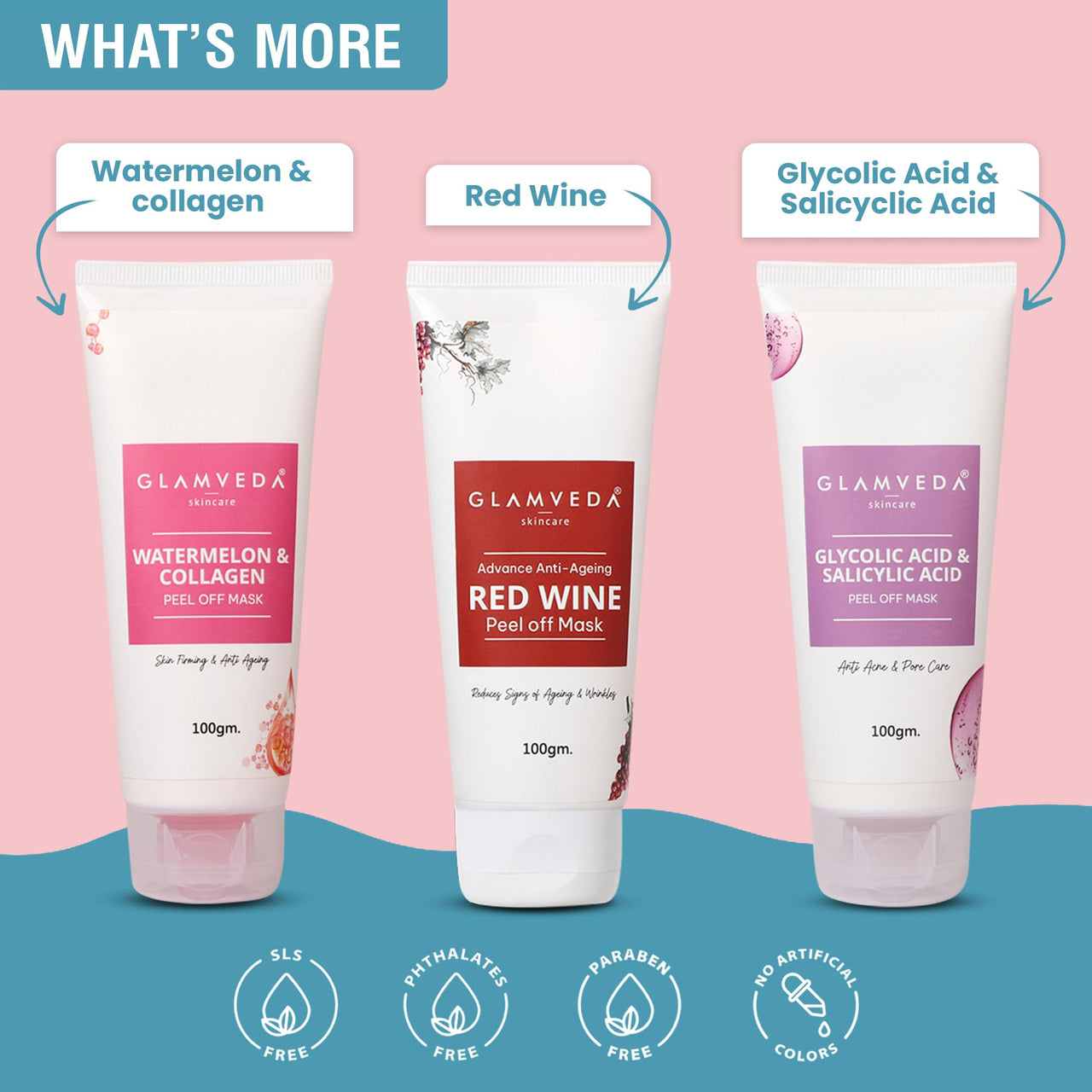 Glamveda Rice & Ceramide Peel off Mask | Reduces signs of ageing | For dry & dull skin | Brightens & Even Tones Complexion | 100gm