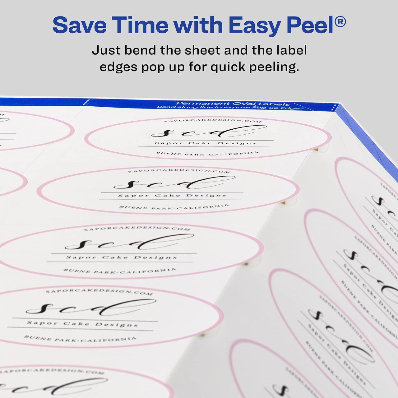 Avery Printable Blank Oval Labels, 1.5" x 2.5", Glossy White, 180 Customizable Labels (22804) Pack of 180