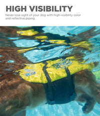 Outward Hound Granby Splash Yellow Dog Life Jacket, XS