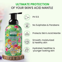 Bryan & Candy Luxury Foaming Body Wash with Pentavitin, Pro Vit B5, Argan Oil, Skin Friendly pH 5.5, All Skin Types, 400 Ml (Tropical Fling)