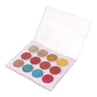 Seven Seas Glitter Eyeshadow Palette Shimmery Finish for Eye Makeup | Long Lasting | Highly Pigmented For Smokey Eye Palette (Skin)
