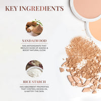 Just Herbs Oil Control Radiance Booster Age Defying Compact Powder for face Makeup 9g (Ivory)