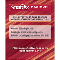 Stridex Daily Care Acne Pads Maximum Strength, 90 ct