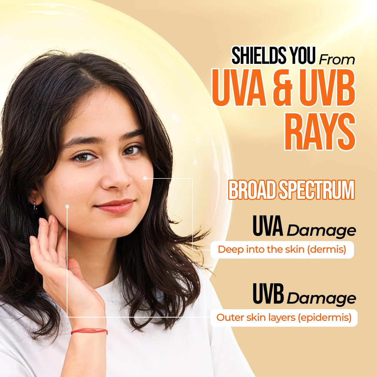 Meglow SPF 50 Lotion | Broad-Spectrum Protection & Hydration | Shields Against UVA & UVB | Non-Greasy, No White Cast | Water & Sweat Resistant for Long-Lasting Defense Pack of 2 (50ml each)