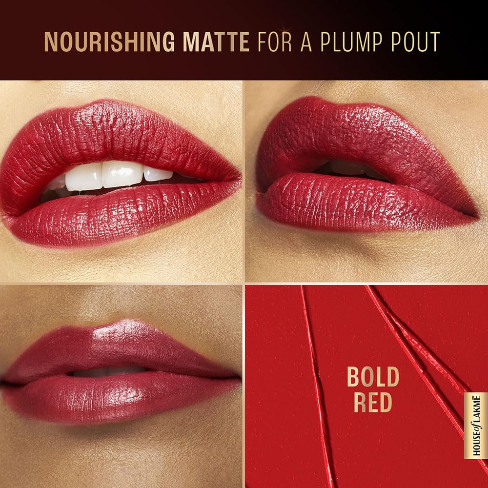 Lakmé Lipstick Bold RED (Matte)