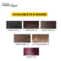 Revlon Color N Care Permanent Hair Color Cream, Light Golden Brown 6G, 40g + Revlon Revlon Outrageous Color Protection Hair Shampoo - 190 Ml, 190 ml