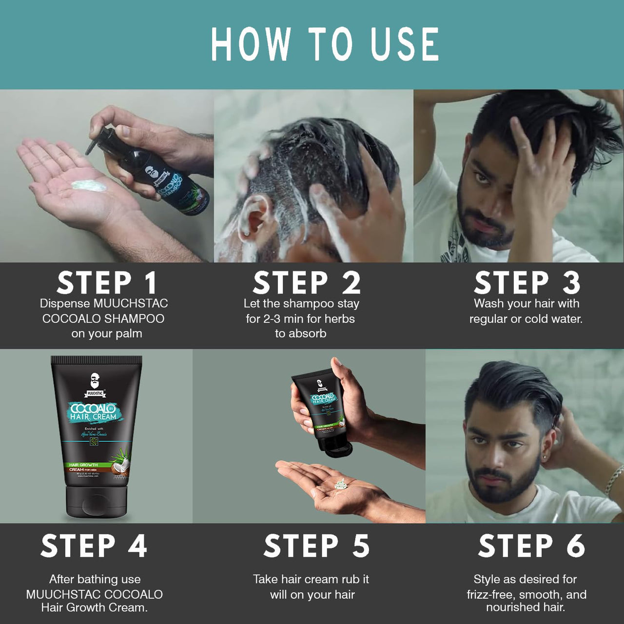 Muuchstac Cocoalo Hair Cream (Pack of 1, 80g) (2x80 g)