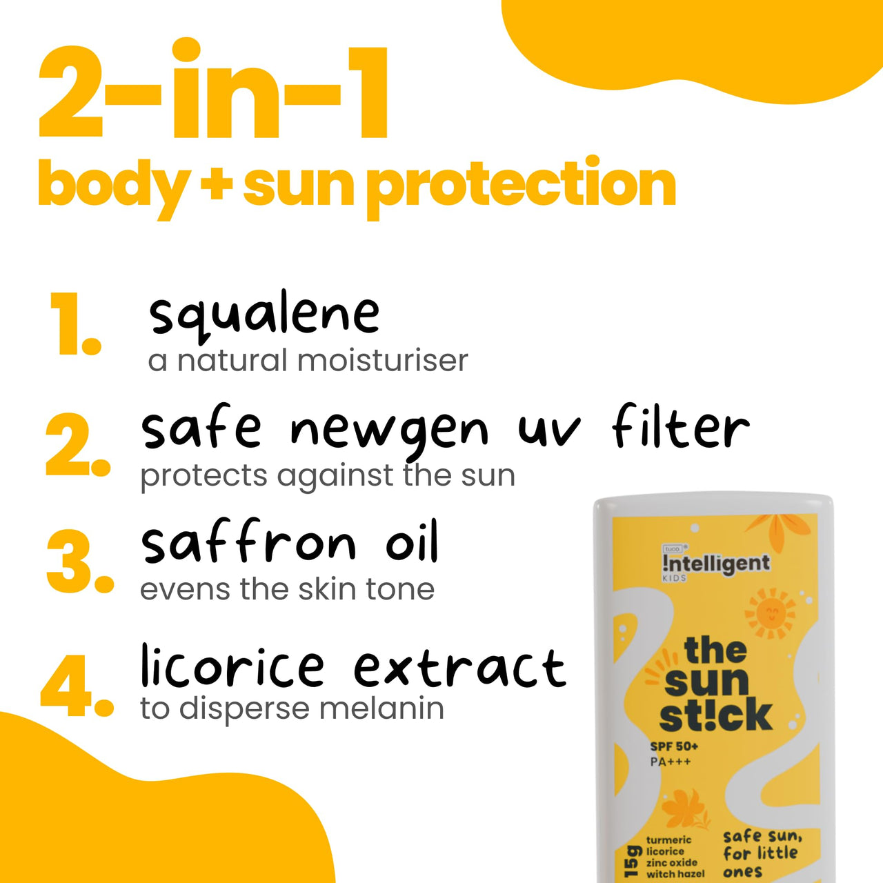Tuco® Kids Sunscreen Stick (14gm) & Sunscreen Cream (50gm) | Combo Pack of 2 | Safe for Kids and Baby | UVA/UVB PA++++ | Broad Spectrum | Benzophenone- 3 and Avobenzone Free | Ages 2-5, 5-10, 10-15 | 64 gm |