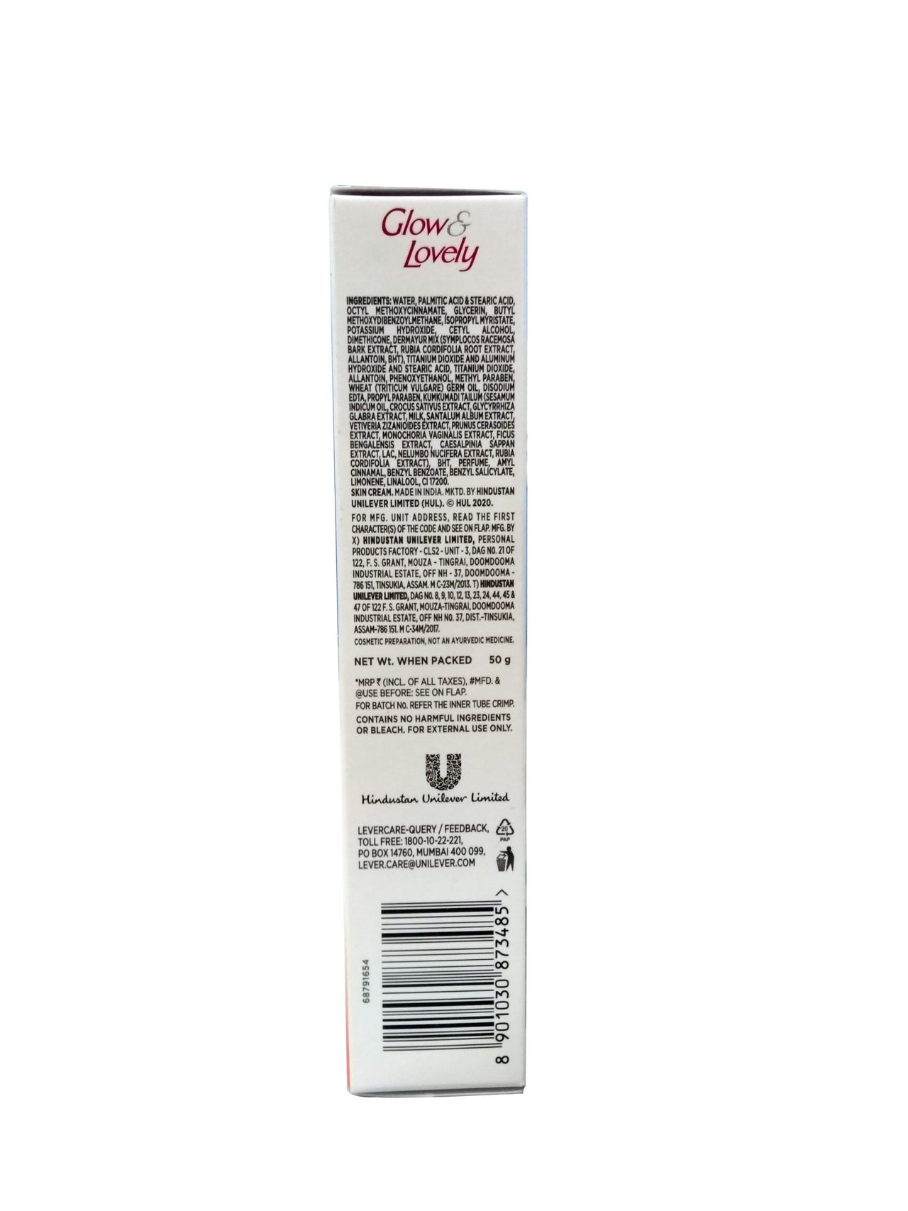 Glow & Lovely Natural Face Cream Ayurvedic Care+, 50 g