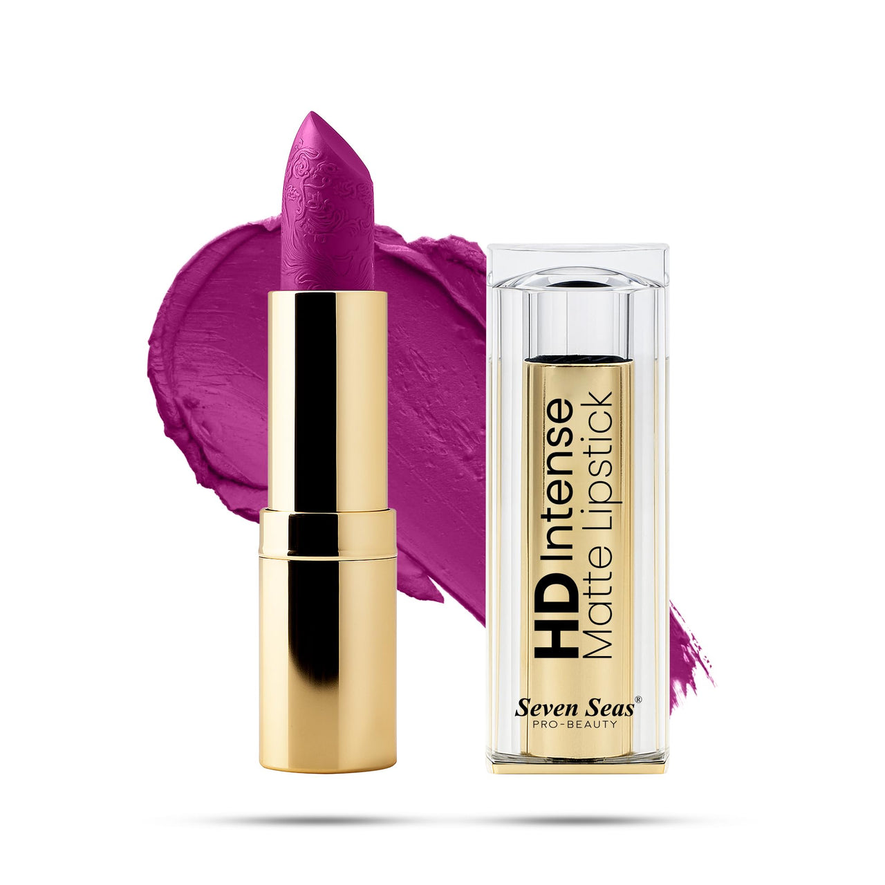 Seven Seas HD Intense Matte Lipstick | Non-Transfer | Lipstick For Women (616-Jazzberry Jam, 3.5G)