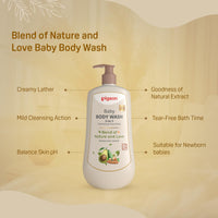 Pigeon 2-in-1 Baby Body Wash For Cleansing & Nourishing, Enriched With Avocado Oil & Marshmallow Extract, Parabens Frew, SLS & SLES Free - 500 ml