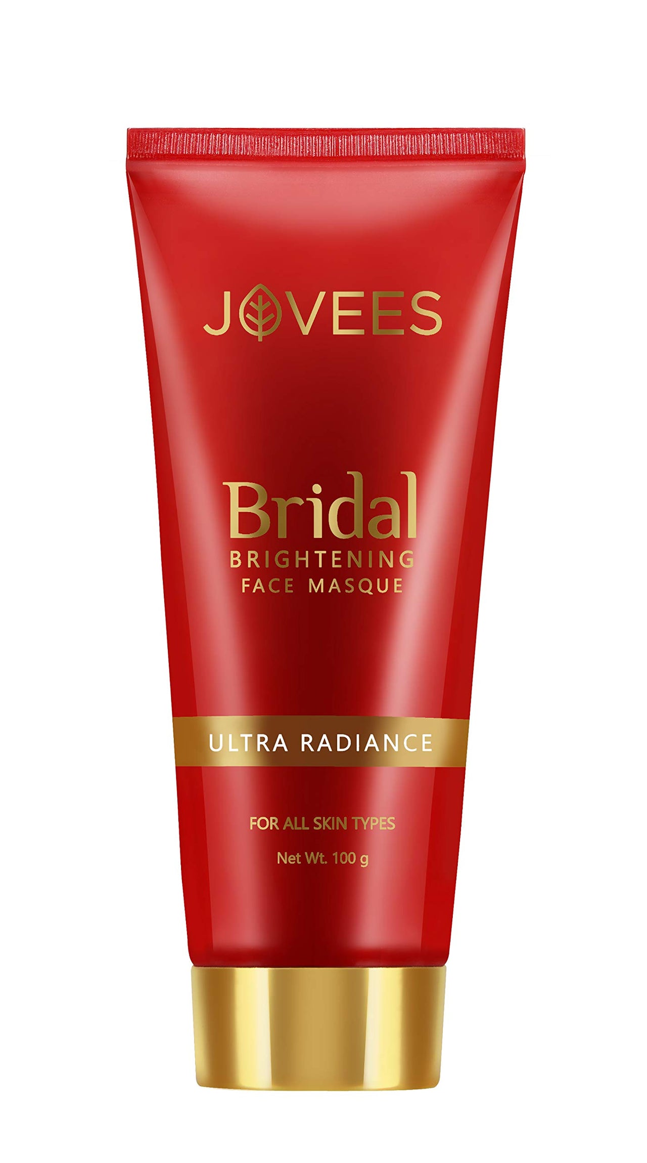 Jovees Herbal Bridal Brightening Face Masque Pack | Ultra Radiance | With Orange Peel And Turmeric Extract | For All Skin Types | 100GM