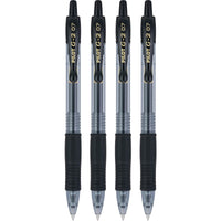 Pilot, G2 Premium Gel Roller Pens, Fine Point 0.7 mm, Black, Pack of 4