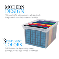 Advantus File and Folder Dividers, 3-Count, Red/Blue/Black (50912)