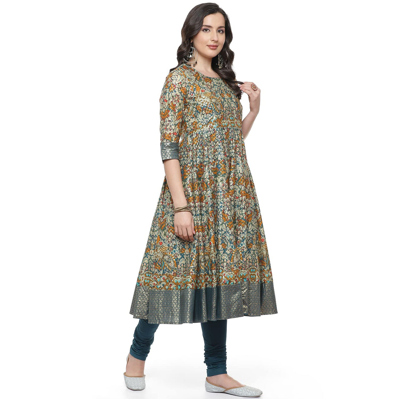 BIBA Women's  Cotton Salwar Suit Set