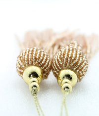 Trendy and Ethnic Acrylic Pearls Tassel Women's  Ethnic Work Hanging Latkan for Sareepallu Blouse Dupatta Lehenga (Set of 1 Pairs)