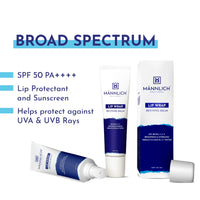 Mannlich Lip Balm For Men (10G) Lip Care With Spf 50 Pa++++ Protection - Lip Lightening For Dry & Chapped Lips - Moisturizes, Long-Lasting Hydration With 2% Kojic Acid & 1% Hyaluronic Acid, white