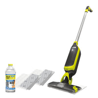 Shark VACMOP Pro Cordless Hard Floor Vacuum Mop with On-Demand Spray and Headlights, includes 4 Disposable VACMOP Pads and a 12oz VACMOP solution, Charcoal Gray, VM252