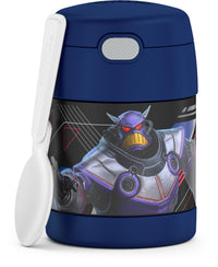 Disney Pixar Lightyear THERMOS FUNTAINER 10 Ounce Stainless Steel Vacuum Insulated Kids Food Jar with Spoon