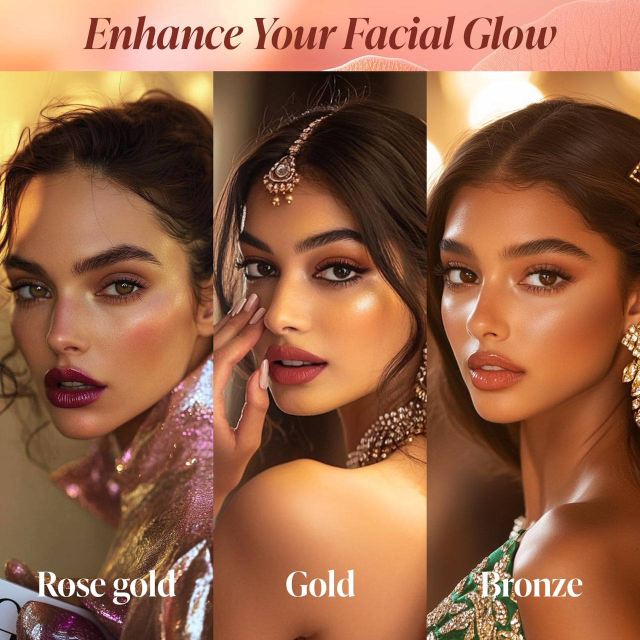 FACES CANADA 3 in 1 Liquid Highlighter – Bronze 02, 18ml | Primer | Highlighter | Strobe Serum | Luminous Finish | Lightweight Formula | Hydrating | Long Lasting Glow | Easily Blendable