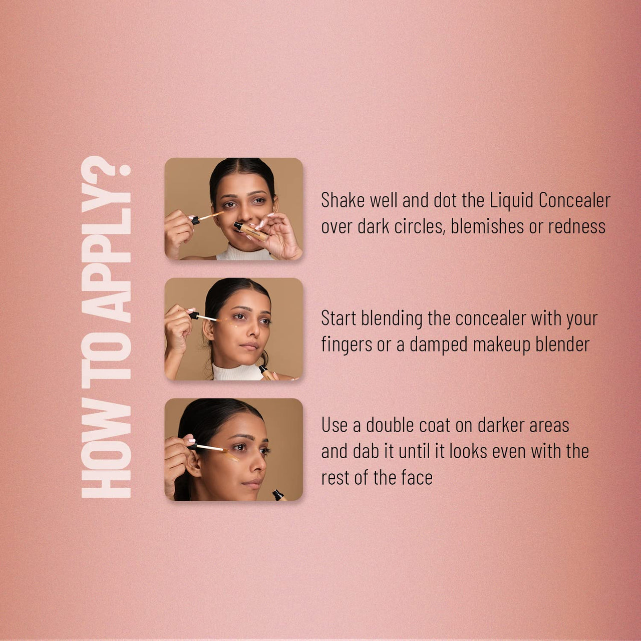 Swiss Beauty Liquid Light Weight Concealer With Full Coverage |Easily Blendable Concealer For Face Makeup With Matte Finish | Shade- Warm-Sand, 6g