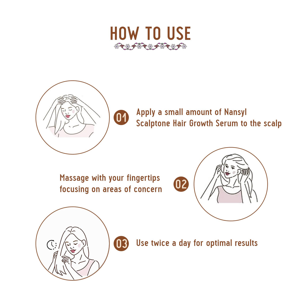 Avimee Herbal Scalptone Hair Growth Serum | Scientifically Proven Formula | Enriched with Nansyl & Green Tea Extract | For Hair Growth & Hair Fall Reduction | 10 ml