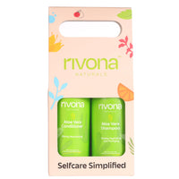 Rivona Naturals Aloe Hair Nourishing Shampoo and Conditioner Set |Natural Hair Care Duo with Aloe Vera & Neem Extracts for Deep Cleansing, Hydration, and Scalp Nourishment| 500ml