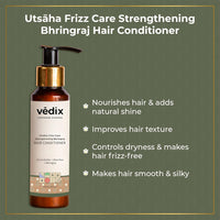 Vedix Bhringadi Hair Fall Kit - Customized Ayurvedic Care With Booster Oil, Shampoo, Conditioner, and Mask - Gift Pack of 4 (310 ml)