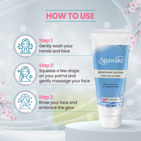 Spawake Skin Care Kit Brightening (Face Wash + Face Serum + Night Cream) 150g