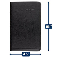 AT-A-GLANCE 2024 Weekly Planner, DayMinder, Hourly Appointment Book, 3-1/2 x 6