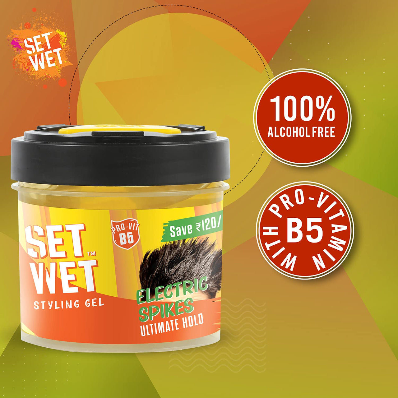 Set Wet Hair Gel Ultimate Hold, 250ml & Set Wet Hair Gel Cool Hold (100ml Tube)