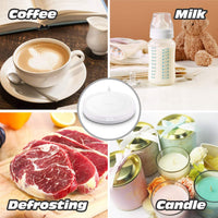 Smart Coffee Warmer, BESTINNKITS Auto On/Off Gravity-Induction Mug Warmer for Office Desk Use, Candle Wax Cup Warmer Heating Plate (Up to 131F/55C) (Black) Black