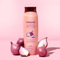 Naturali Hairfall Control Shampoo for Women | Hair fall control by upto 97% | Onion & Bhringraj | No Sulfate No Paraben | Best Shampoo for Hairfall Control | 370 ml