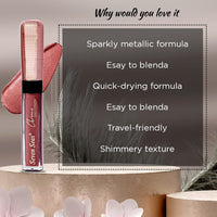 Seven Seas Liquid Eyeshadow | Liquid Eyeshadow Non-Transfer & Insta Dry Metallic & Shimmery Finish