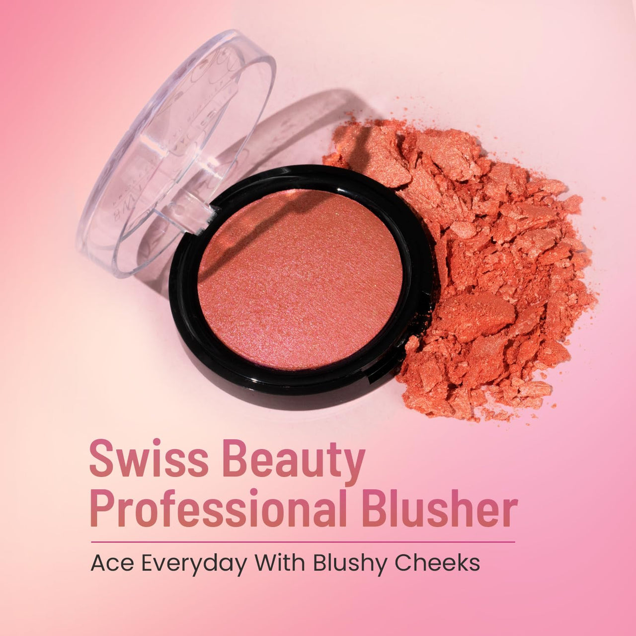 Swiss Beauty Professional Blusher With Highly Blendable Shades | Pigmented Blusher For A Natural Flush | Shade-06, 6Gm|