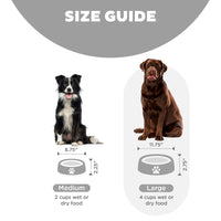 Outward Hound Fun Feeder Slo Bowl, Slow Feeder Dog Bowl, Large/Regular, Grey