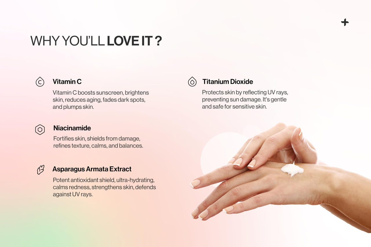 altBeauty Smart Sunscreen - 100% Mineral sunscreen SPF 60 + Moisturizer with Vitamin C, Hyluronic acid, Niacinamide | Water & Sweat Resistant, Protects from IR, Blue Light, Pollution | Antiaging, Makeup Base| Derma Grade Quality- 50gm