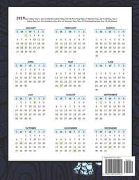 Elephant 2019 Planner Organize Your Weekly, Monthly, & Daily Agenda: Features Year at a Glance Calendar, List of Holidays, Motivational Quotes and Plenty of Note Space