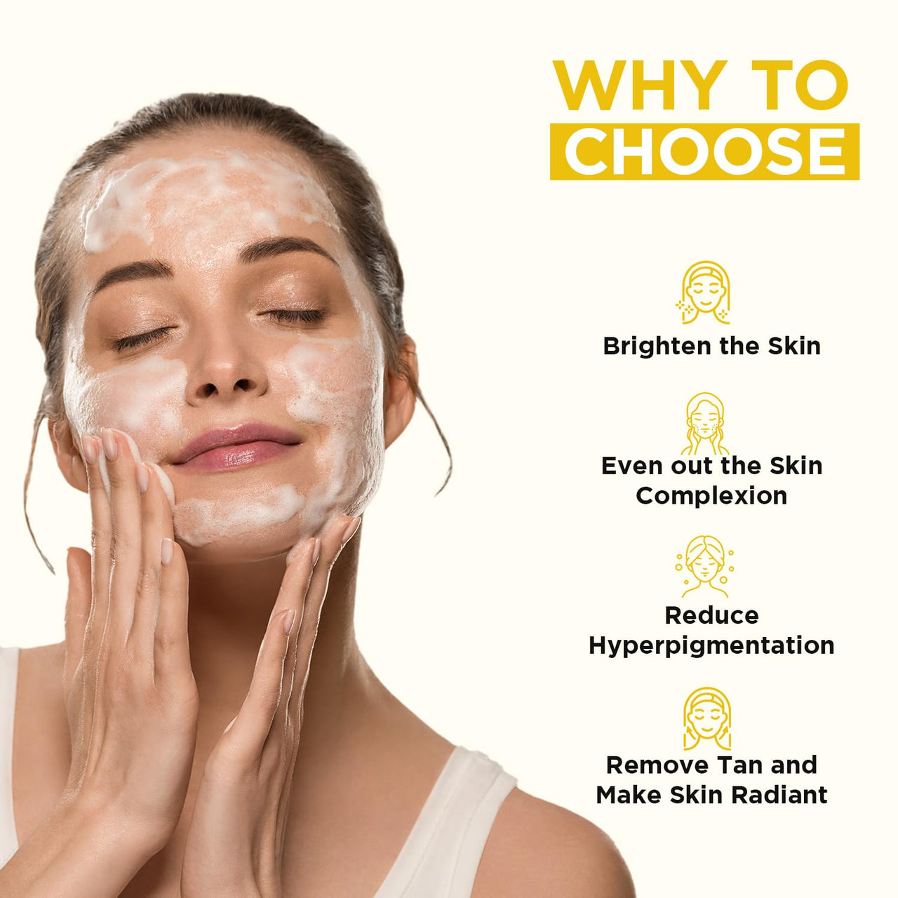 Orgatre Glow Ubtan Face Wash with Turmeric, Kojic Acid & Niacinamide for Brightening, Tan Removal & Even Skin Tone - 100ml | Dermatologically Tested | Suitable for Men & Women