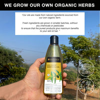 Soulflower Maha Bhringraj Oil for Hair growth 225ml | Natural Hair Growth, Strengthening & Nourishing Roots | Anti-Dandruff, Cooling Scalp Relief | Coconut & Sesame Oil Blend | Pure & Organic