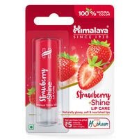 Himalaya Herbals Strawberry Shine Lip Care, 4.5g & Himalaya Herbals Kajal, Black, 2.7g (Packaging may Vary)