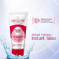 Meglow Skin Care Combo Pack of 3-Gold Bleach cream (50g)|Face Cream For Women (50g) with Aloevera Extracts & Vitamin E|Instant Glow Face Wash (70g)+Skin Brightening and Luminizing for Radiant Skin