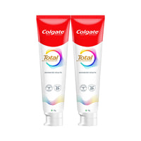 Colgate Total 300gm (2 x 150gm) Advanced Health Anti-Germ Toothpaste, Tooth Paste with 12-Hour Anti-Germ Protection, Whole Mouth Health (Combo Pack Offer)