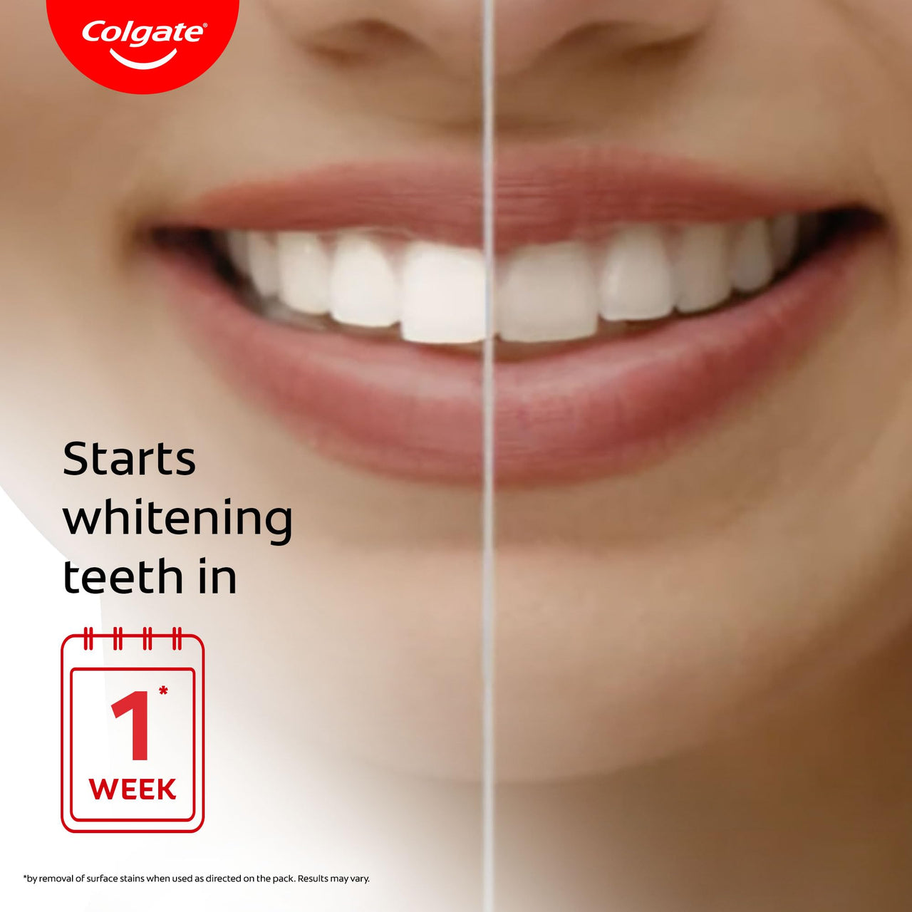 Colgate Visible White Toothpaste, Teeth Whitening Starts in 1 week, Safe on Enamel, Stain Removal Tooth Paste and Minty Flavour for Fresh Breath (200g + 40g, Combo Pack)