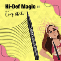 Dazller Hi-Def Eyeliner|Velvet Matte|Water-Resistant|Smudge-Proof|Long Stay|Single Stroke|Precise Application|Black|1.1gram, Gel